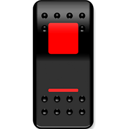 SWITCH ROCKER ON/OFF RED thumbnail-0