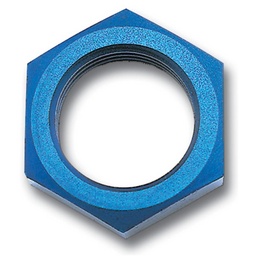Russell Performance -4 AN Bulkhead Nuts 7/16in -20 Thread Size (Blue) thumbnail-2