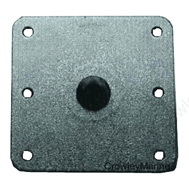 Springfield KingPin 7" x 7" Standard Square Base, Mild Steel With Kennedy Finish