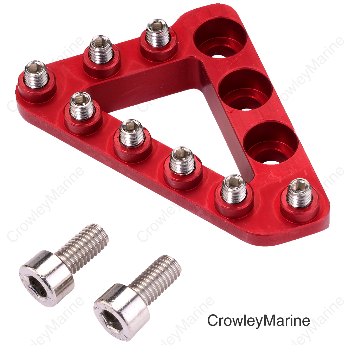 LARGE ALUM REAR BRAKE TIP  RED