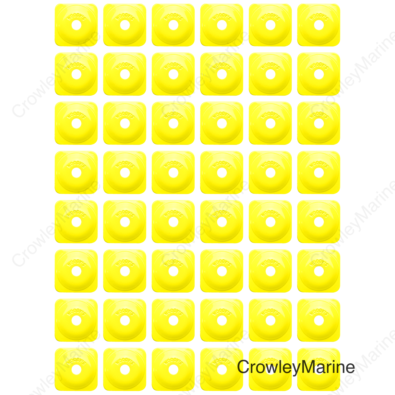 Support Plates - Hi Vis - Square - 48 Pack