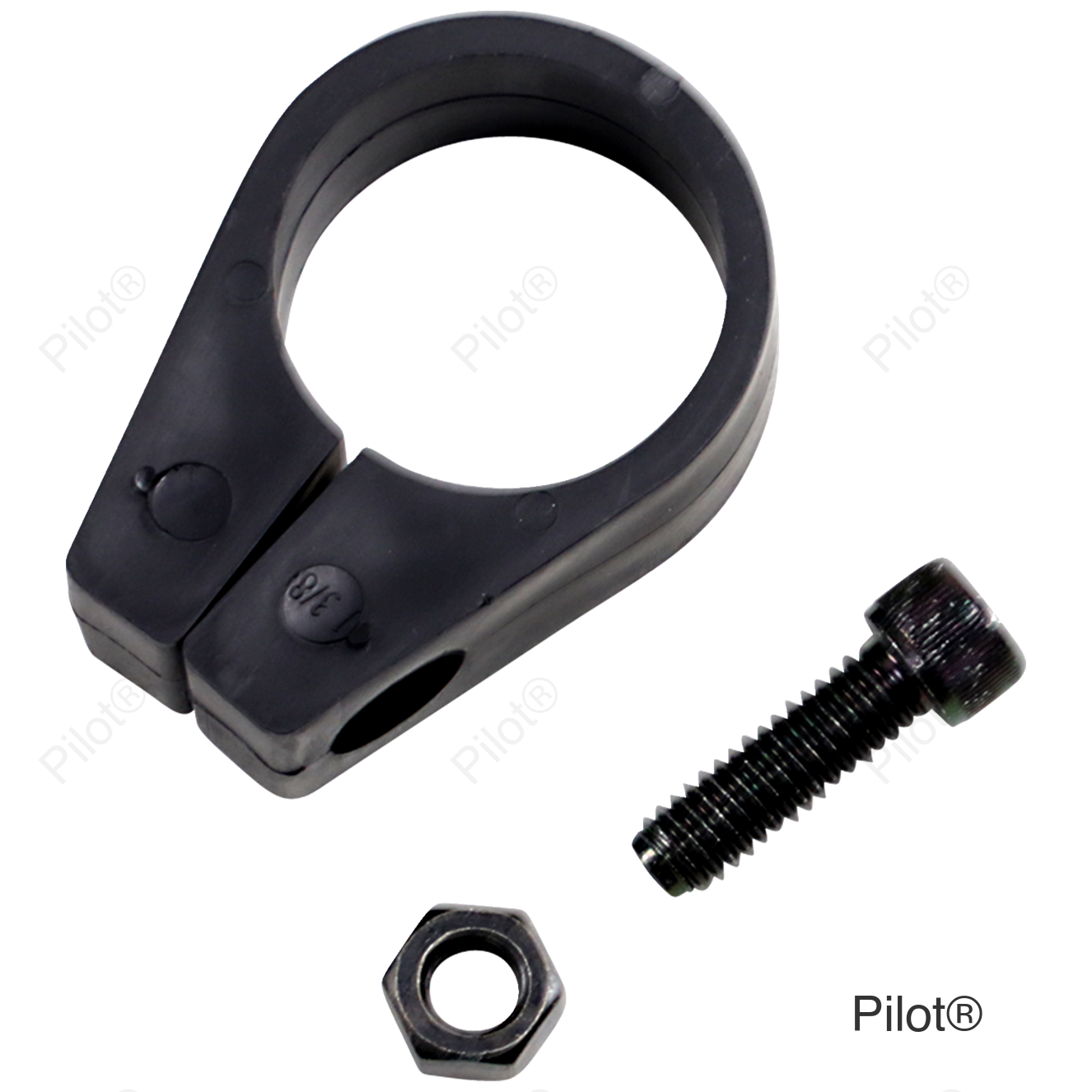Frame Clamp - Black - 1-3/8"
