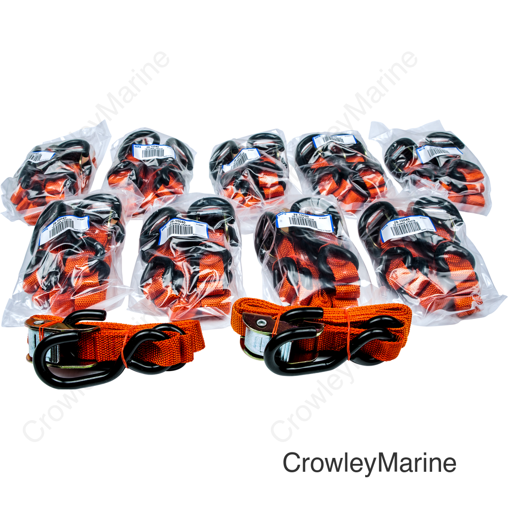 1" TIE-DOWN ORANGE 10/PAIRS