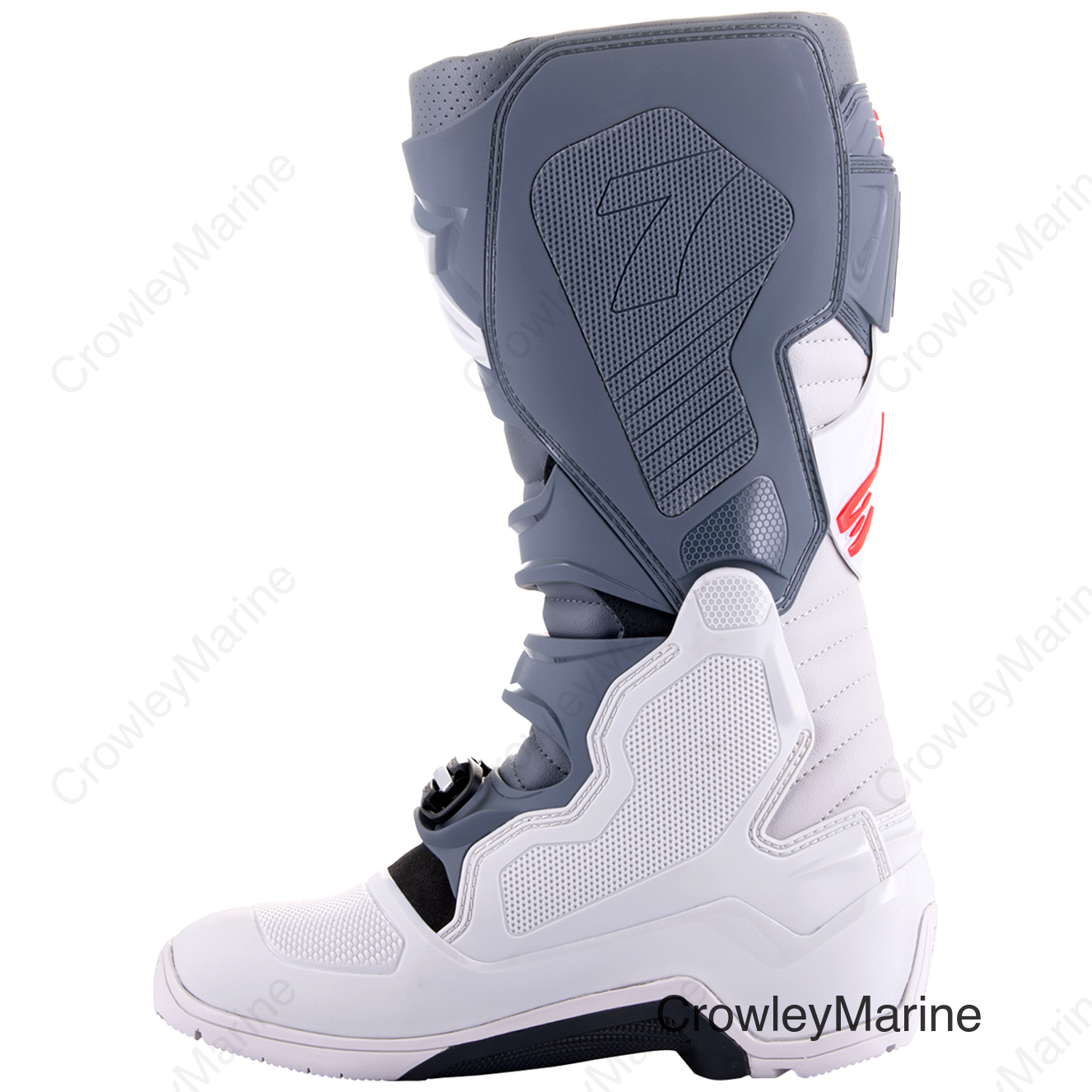 Tech 7 Enduro Boots - Gray/Red - US 14