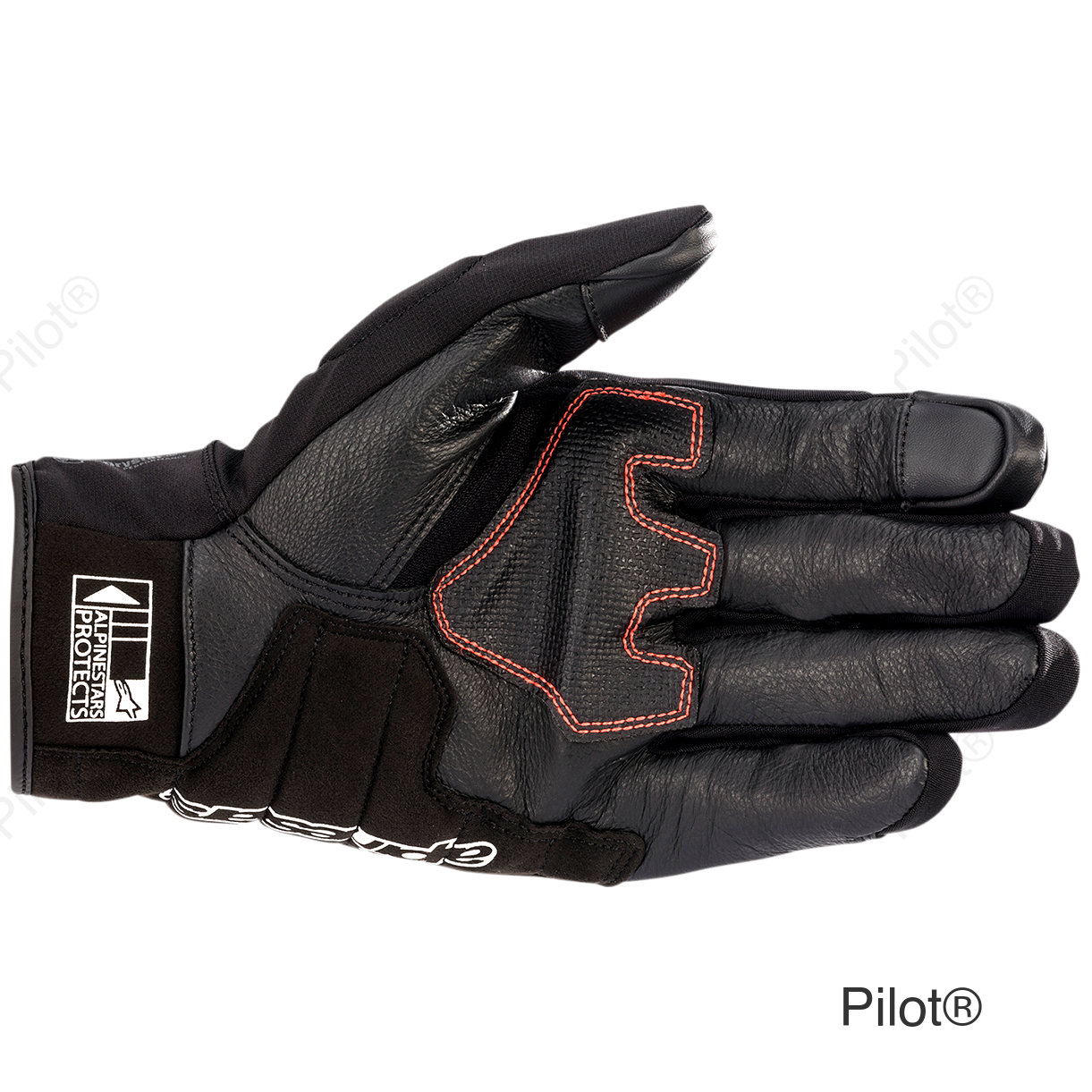 Honda SMX Z Drystar® Gloves - Black/Bright Red - Large