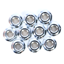 FLANGE NUT CHROME 10/PK