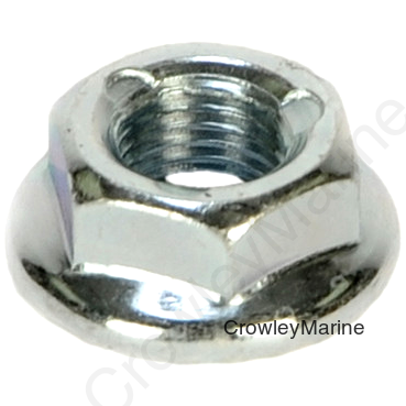 Hex Locknut, 7/16"-20, Flanged, Zinc (10K-15K Brk,Shkl Bolt) (192600)