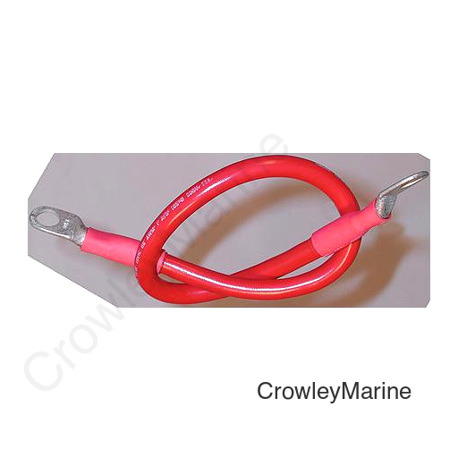 Ancor 189135 Marine Grade™ Tinned Copper Battery Cable Assembly, 4 AWG, 32", Red