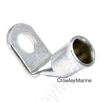 Ancor 262246 90° Tinned Copper Battery Lug, #6, 3/8" Hole, 2/pk