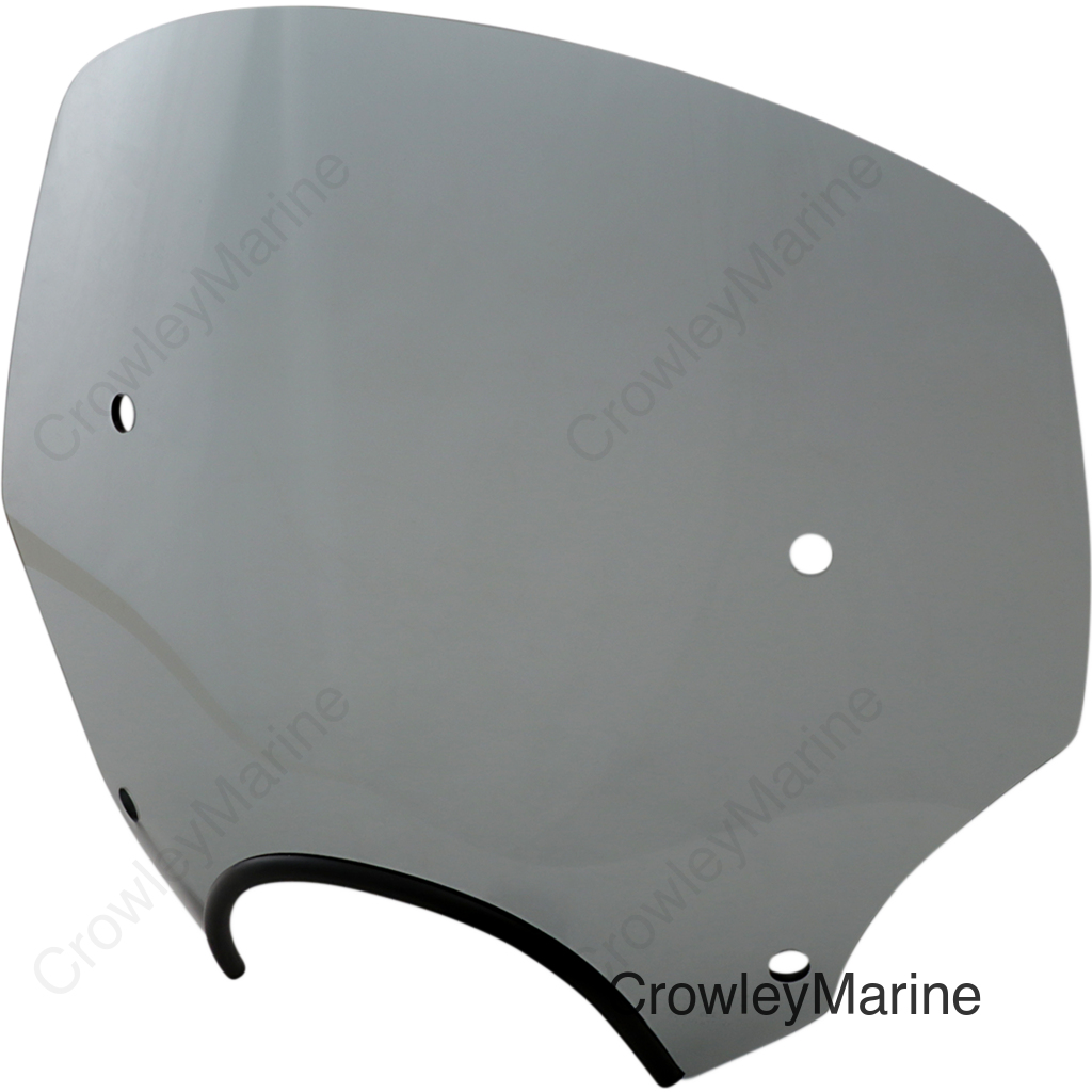 El Paso Windshield - 13" - 7" Headlight Cutout - Black Smoke