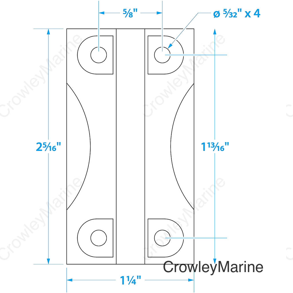 Seachoice Igloo Cooler Replacement Hinge, Plastic, Pack of 2
