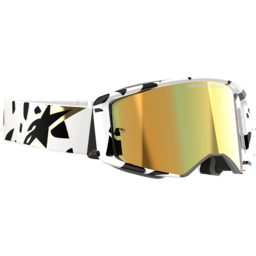 Supertech Goggle - Corp - White/Gold - ABS Vision - Gold Mirror thumbnail-2