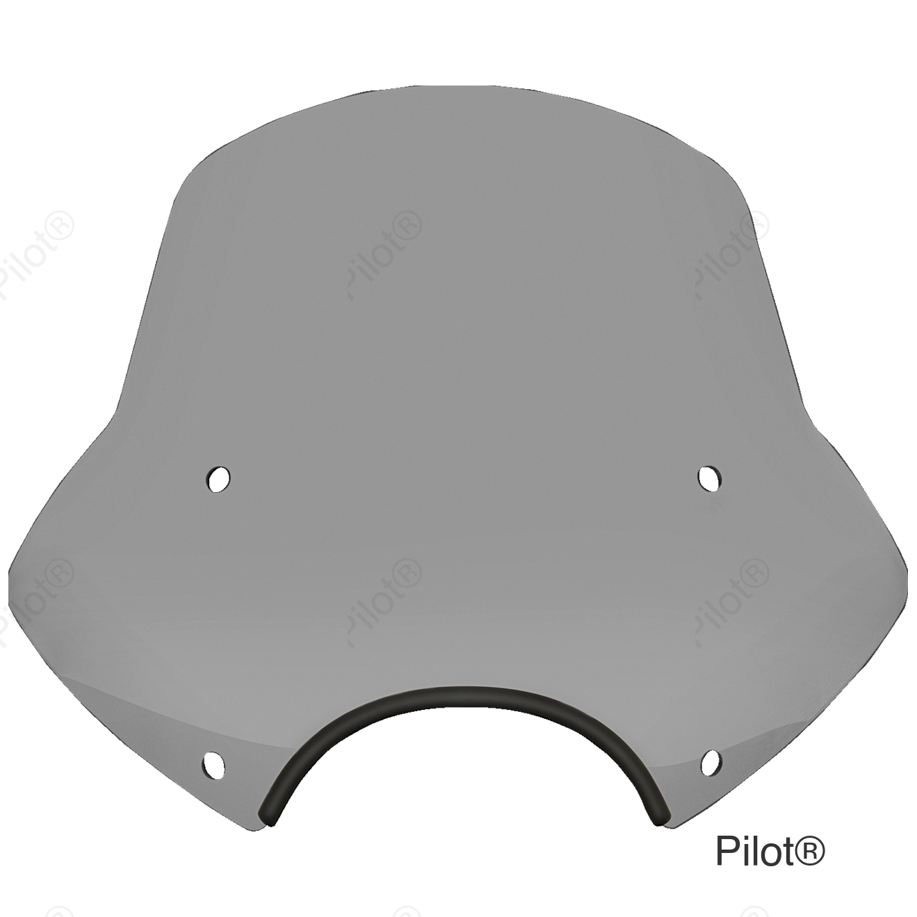 Speed Demon Sportshields - 15" - 9" Headlight Cutout - Black Smoke