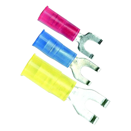 Ancor 220312 Marine Grade™ Nylon Spade Terminal, #8 Fastener, 16-14 Wire, Blue, 100/Pk