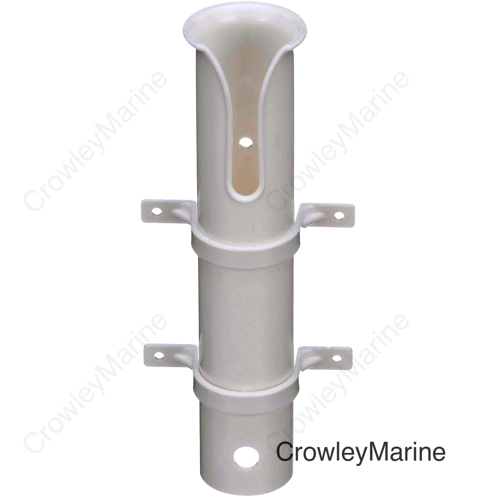 Seachoice Side Mount Rod Holder, PVC, White