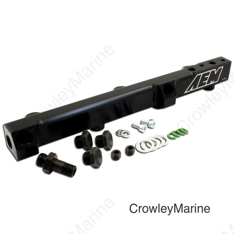 AEM 90-93 Accord DX/LX/SE/EX & 92-01 Prelude S/Si/Si VTEC Black Fuel Rail