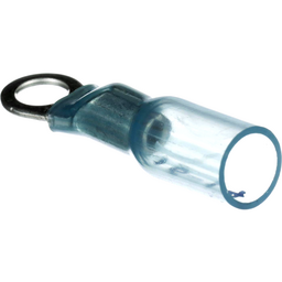 Seachoice Marine Grade Heat-Shrinkable Ring Terminal, Fits #10 Stud, 16-14 Wire Range, Blue, Pack of 25 thumbnail-2