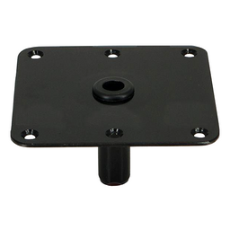Springfield King-Pin 7" x 7" Threaded Square Steel Base, E-Coat Finish