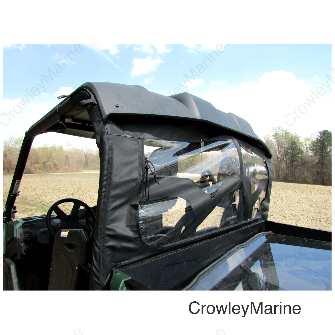 SOFT REAR DUST PANEL W/WINDOW