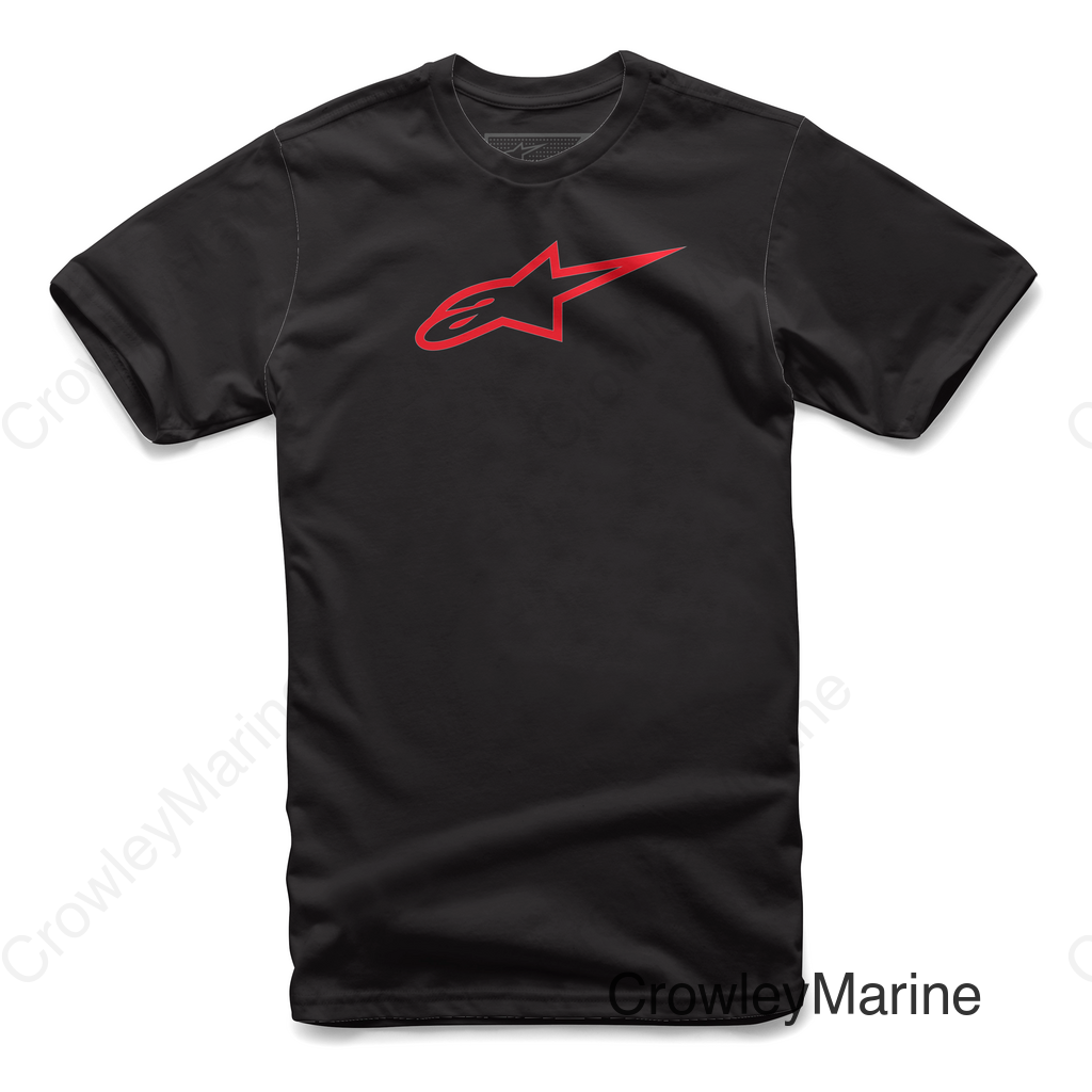 AGELESS TEE BLACK/RED 2X