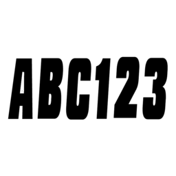 Hardline Series 350 Registration Kit, Solid Color Font (Includes 4 Sets of 3" A-Z, 0-9) thumbnail-0
