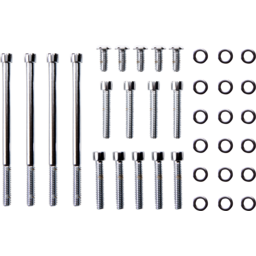 Bolt Kit - Primary/Derby Cover - Socket-Head - Chrome thumbnail-1