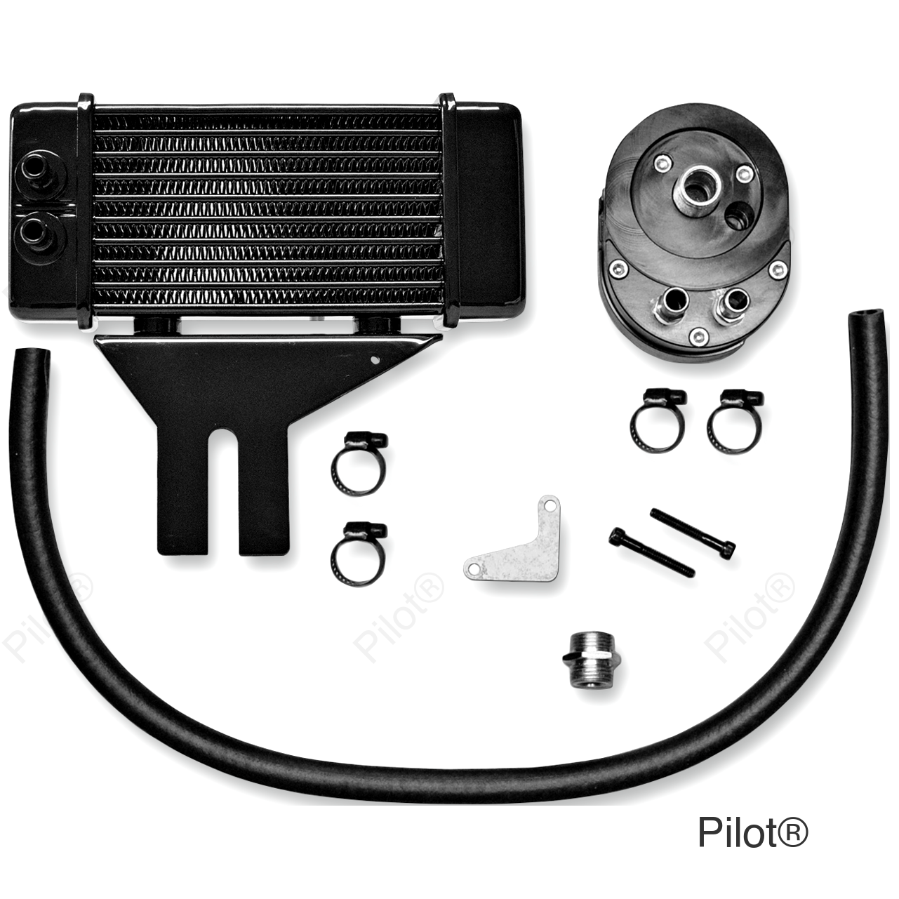 Oil Cooler Kit - Low Mount - Dyna