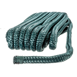 Seachoice Double-Braid Nylon Dock Line w/ Eye Splice, Pre-Shrunk, Heat Stabilized, 3/8 In. X 15 Ft., Forest Green thumbnail-4