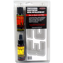 Hardline Boat Lettering Registration Installation Kit 3 in. - 900 Silver