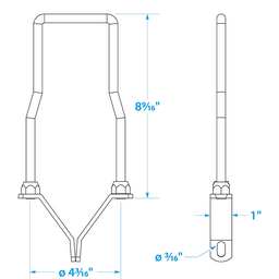 Seachoice Lockable Spare Tire Carrier for Boat Trailer thumbnail-0