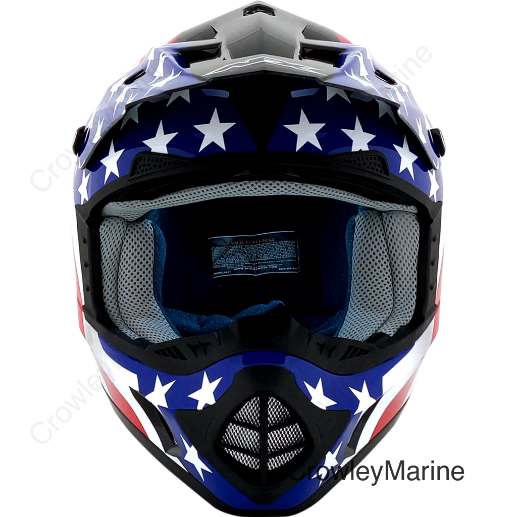 FX-17 Helmet - Flag - Black - 3XL