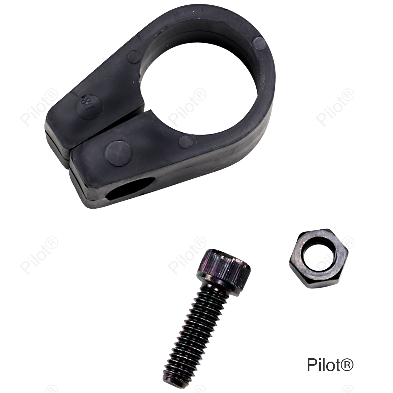 Frame Clamp - Black - 1-1/8"