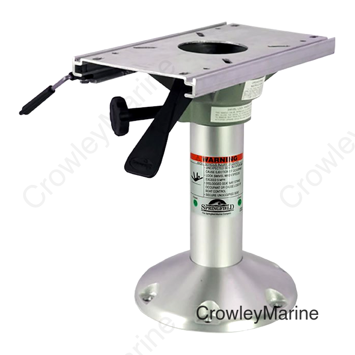 12" Fixed Height Post w/Uni-Lock Slide Mount, ABYC Code AD