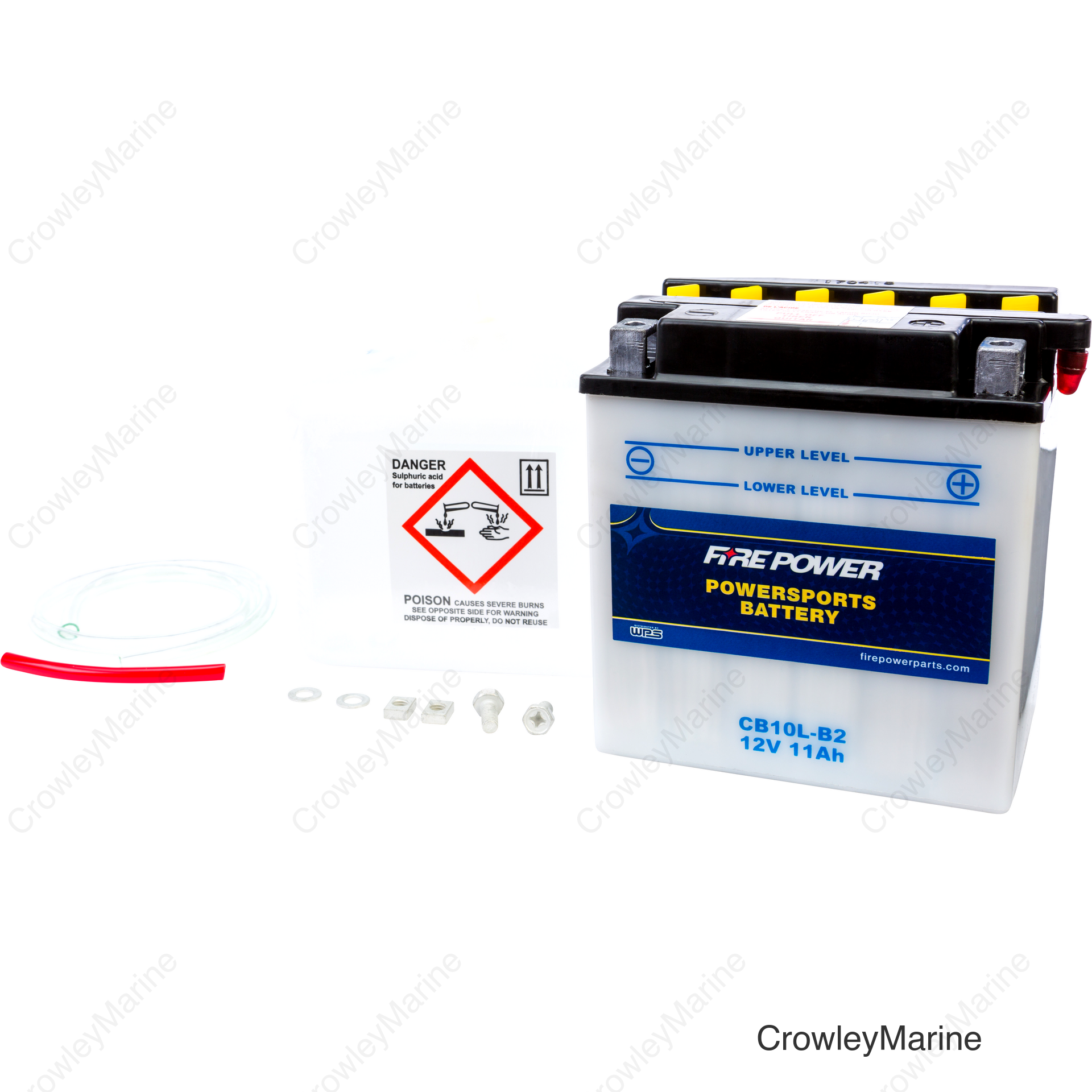 BATTERY W/ACID CB10L-B2 12V HEAVY DUTY