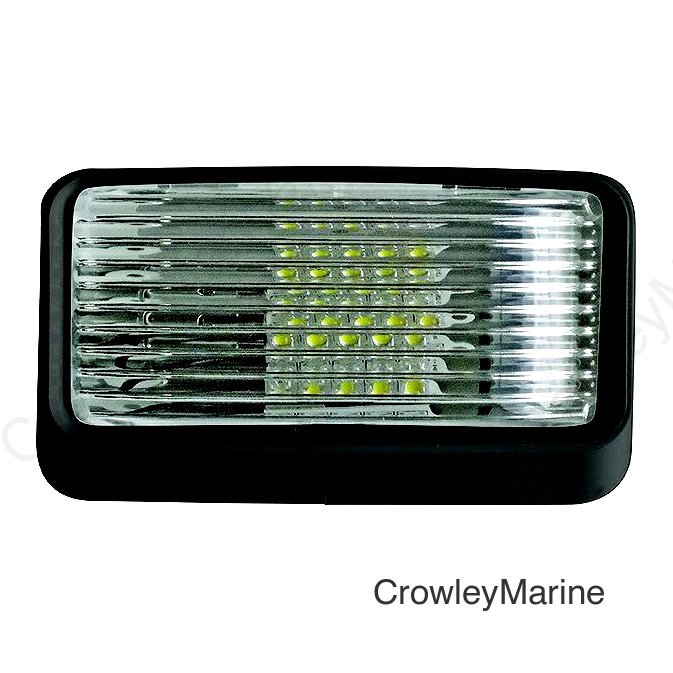 Valterra DG71256VP Incandescent Surface Mount Porchlight w/o Switch, Rectangular, Black w/Clear Lens