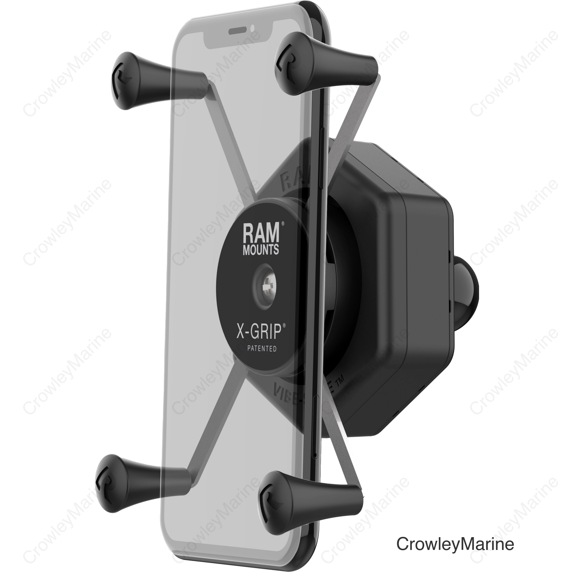 X-GRIP VIBE-SAFE PHONE HOLDER LARGE WITH BALL ADAPTER