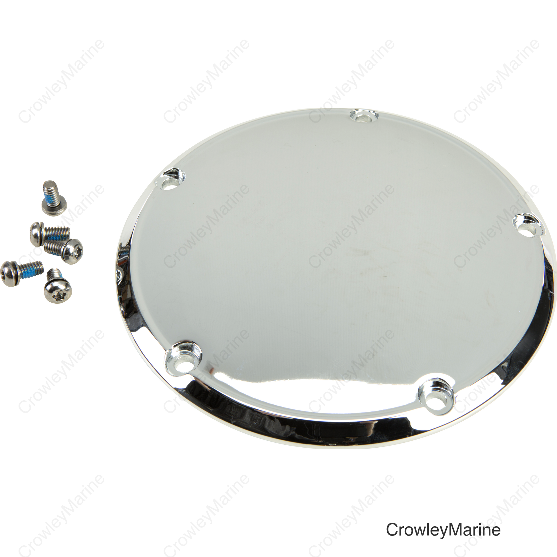5 HOLE DERBY COVER CHROME BIG TWIN 99-16