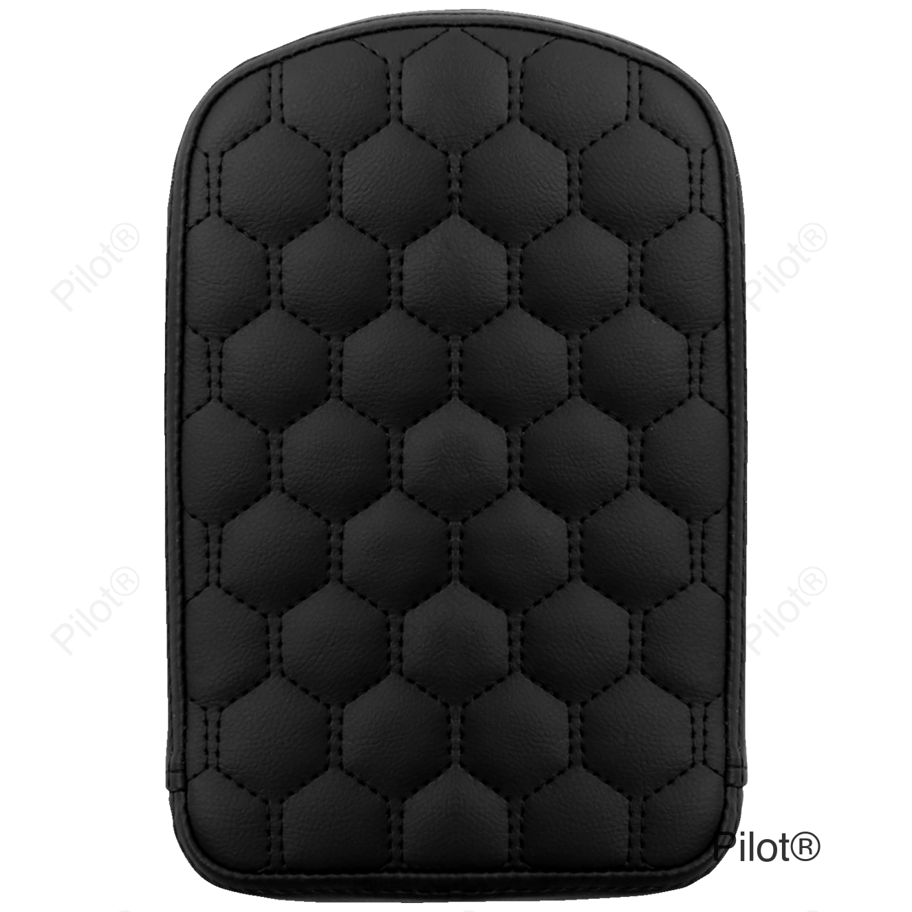 RoadSofa™ Sissy Bar Pad - Honeycomb - Black Stitching