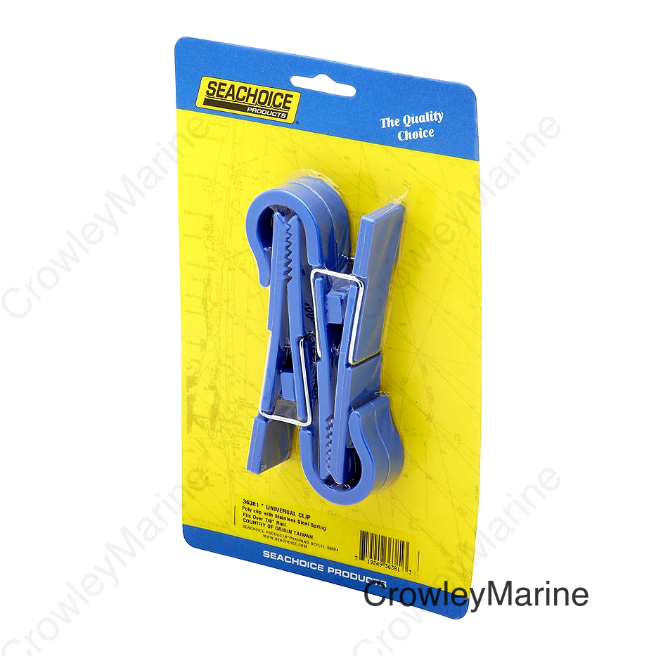 Seachoice Universal Clip, Blue, Pack of 2