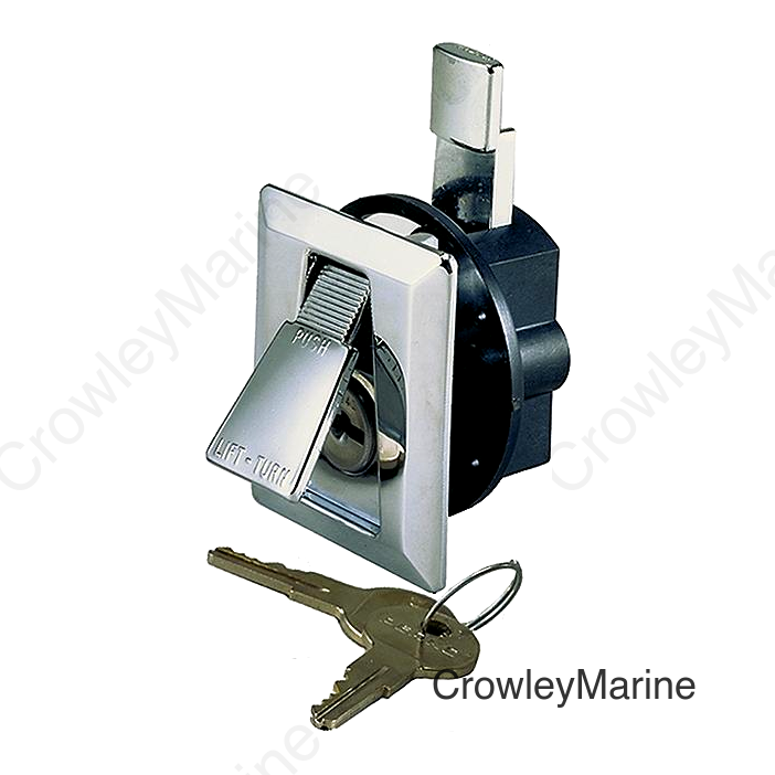 2-1/4 X 2 Chr Flush Lock Wkey