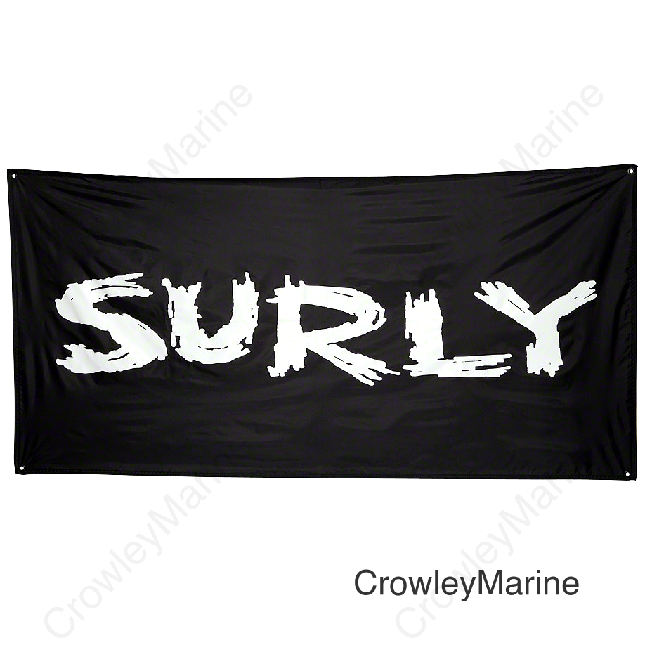 Surly Banner: Black 36 x 72