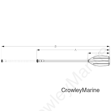 Aluminum TELESCOPIC PADDLE 38 (490250-1)