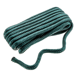 Seachoice Double-Braid Nylon Dock Line w/ Eye Splice, Pre-Shrunk, Heat Stabilized, 3/8 In. X 15 Ft., Forest Green thumbnail-0