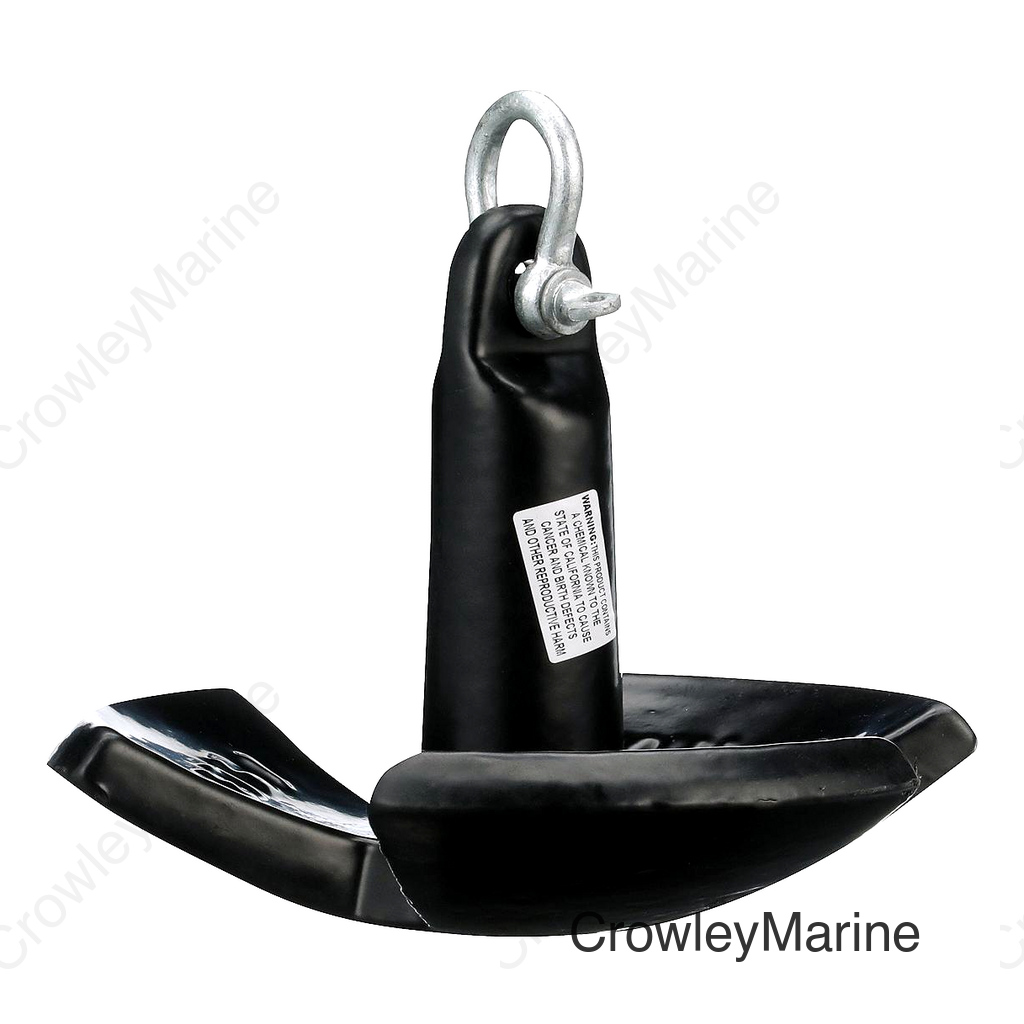 Seachoice River Anchor, Black Vinyl Coated Cast Iron, 15 Lbs.