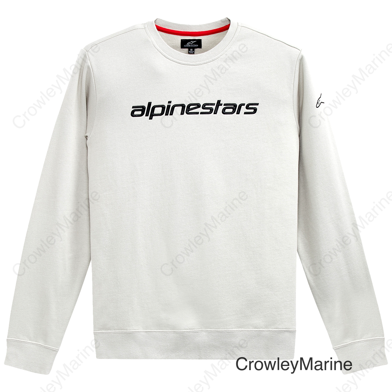 Linear Crew Fleece - Silver/Black - 2XL