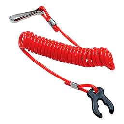 Seachoice Universal Kill Switch Replacement Lanyard, Red thumbnail-3