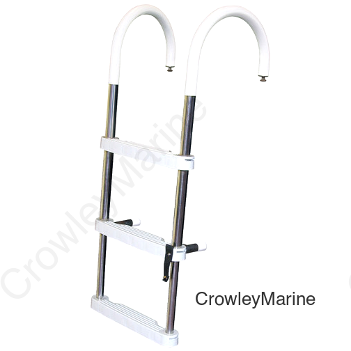 3-Step TSCOP Pontoon Boat LADDER Stainless Steel (DUF3)