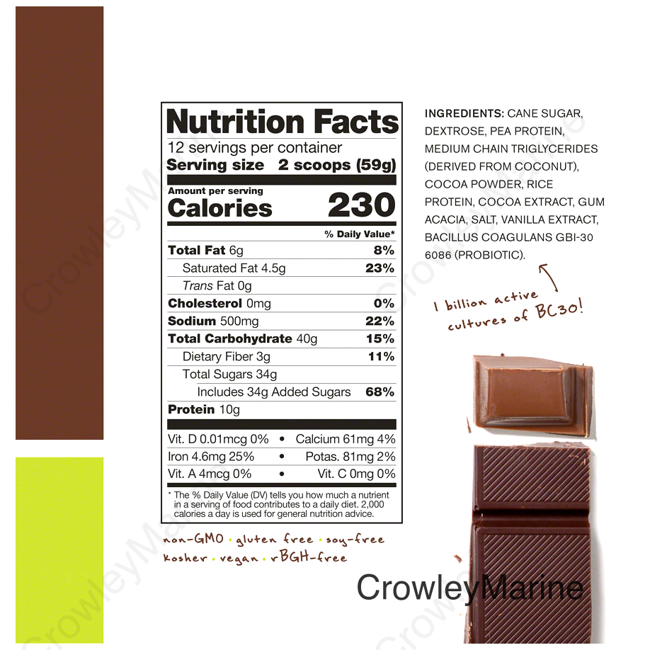 Skratch Labs Vegan Recovery Sport Drink Mix - Chocolate 12-Serving Resealable Pouch