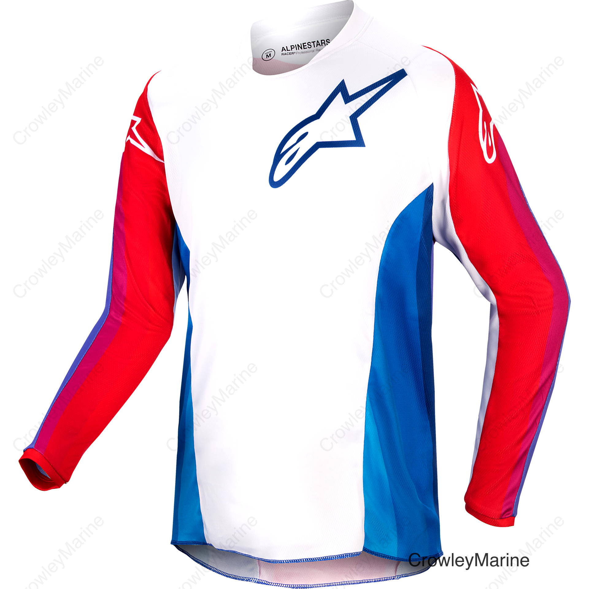 YOUTH RACER PNEUMA JERSEY BLU/MARS RED/WHITE XL