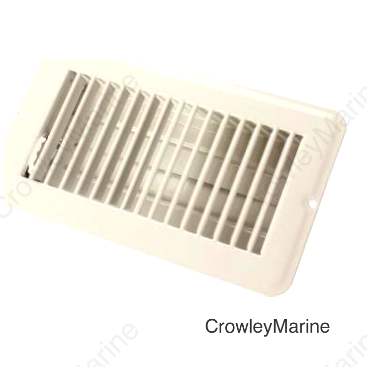 4 X 8 FLOOR REG.DMPR  MET WHT
